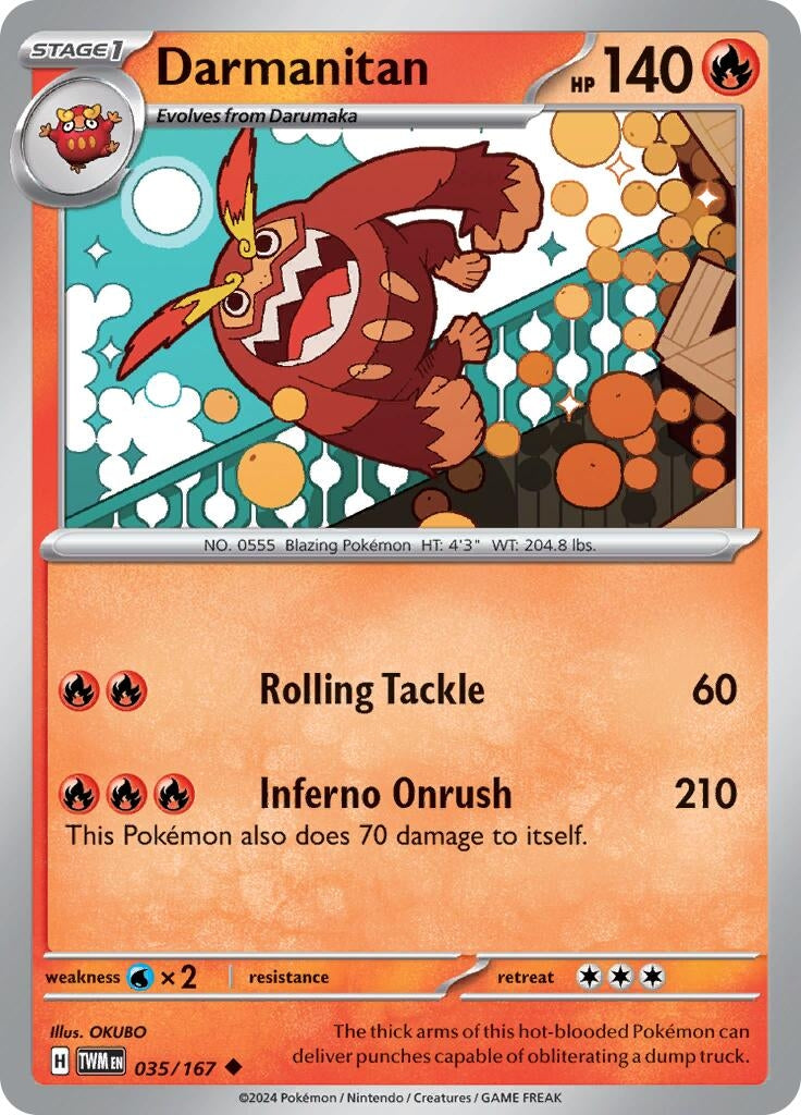 Image for Darmanitan (035/167) (TWM) - Pokemon