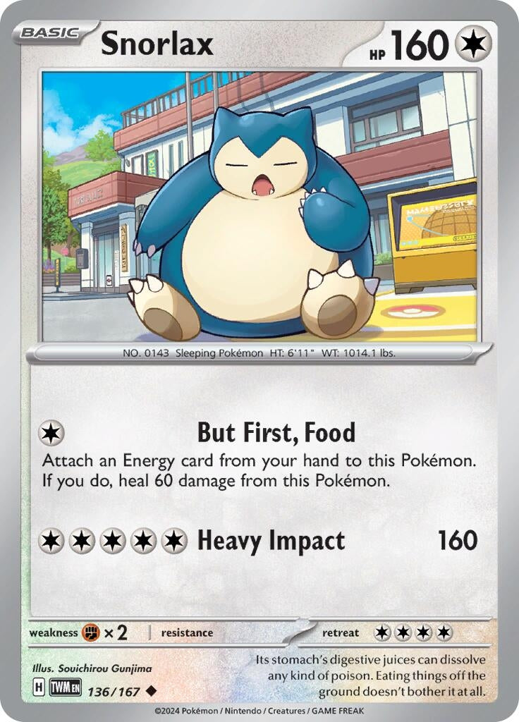 Image for Snorlax (136/167) (TWM) - Pokemon