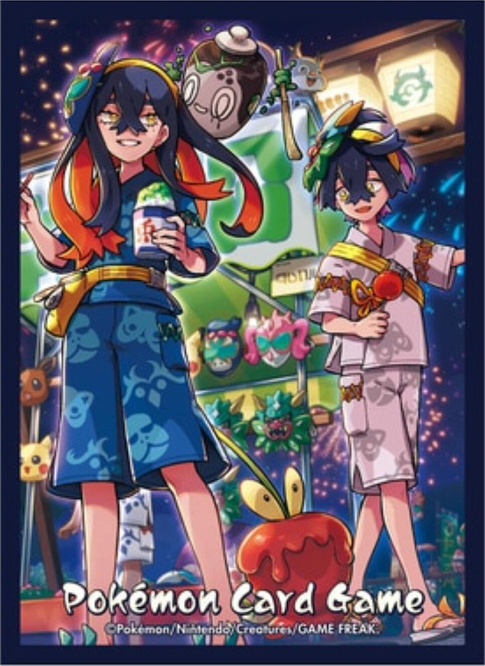 Image for Pokemon TCG: Pokemon Center Japan Exclusive Card Sleeves - Carmine and Kieran (64-Pack) - Card Sleeves