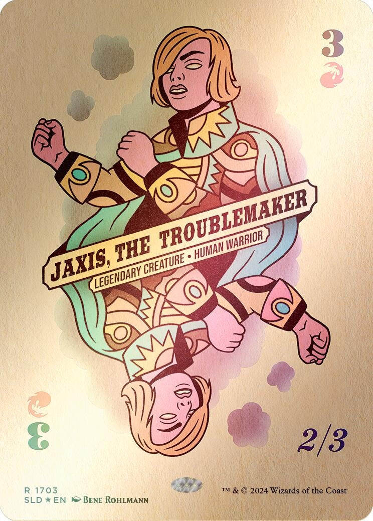 Image for Jaxis, the Troublemaker (Rainbow Foil) (1703) (Secret Lair Drop Series) - Magic: The Gathering