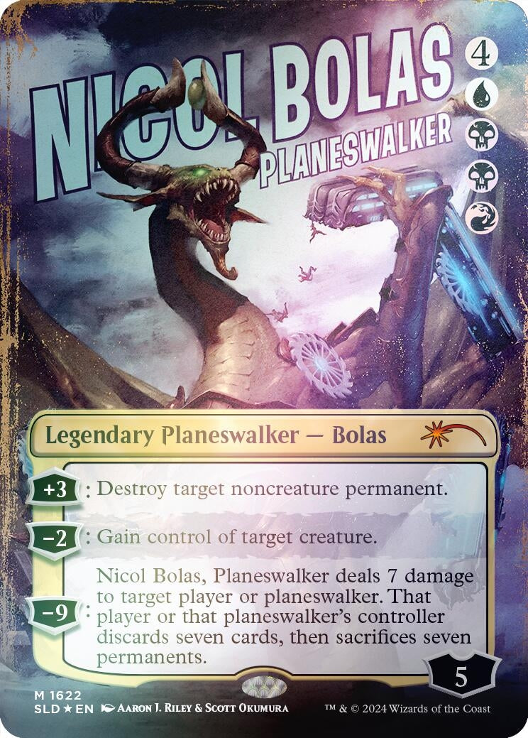 Image for Nicol Bolas, Planeswalker (Rainbow Foil) (1622) (Secret Lair Drop Series) - Magic: The Gathering