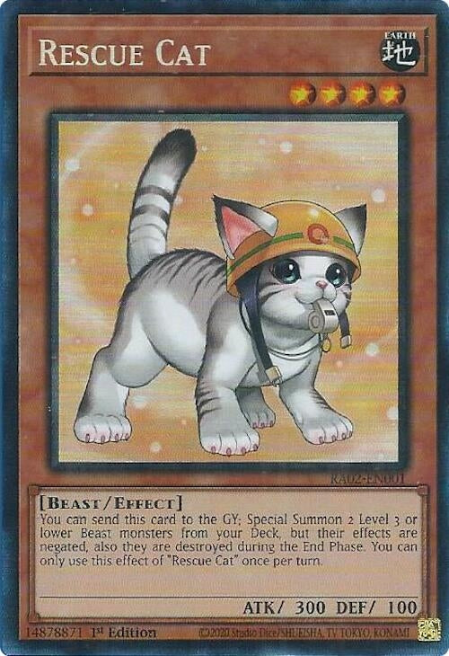 Image for Rescue Cat (Alternate Art) (PCR) (RA02-EN001) (RA02) - YuGiOh