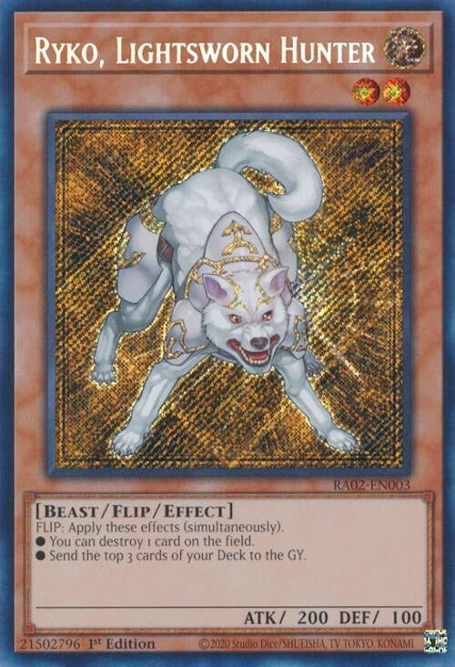 Image for Ryko, Lightsworn Hunter (Secret Rare) (RA02-EN003) (RA02) - YuGiOh