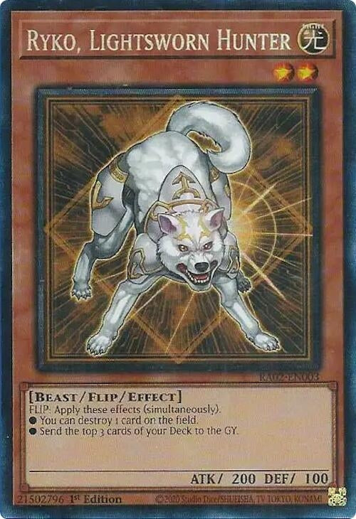 Image for Ryko, Lightsworn Hunter (PCR) (RA02-EN003) (RA02) - YuGiOh