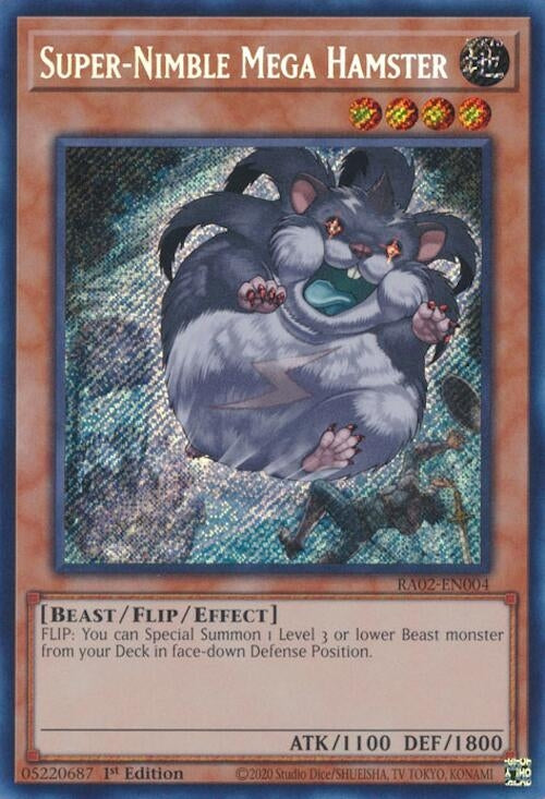 Image for Super-Nimble Mega Hamster (Secret Rare) (RA02-EN004) (RA02) - YuGiOh