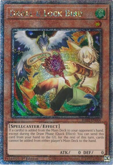 Image for Droll & Lock Bird (Alternate Art) (Quarter Century Secret Rare) (RA02-EN006) (RA02) - YuGiOh