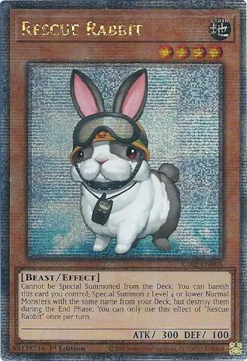 Image for Rescue Rabbit (Quarter Century Secret Rare) (RA02-EN008) (RA02) - YuGiOh