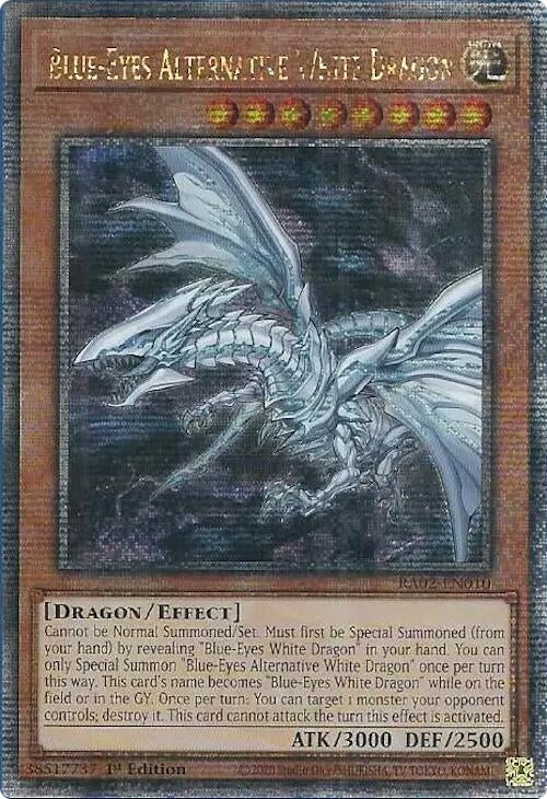 Image for Blue-Eyes Alternative White Dragon (Quarter Century Secret Rare) (RA02-EN010) (RA02) - YuGiOh