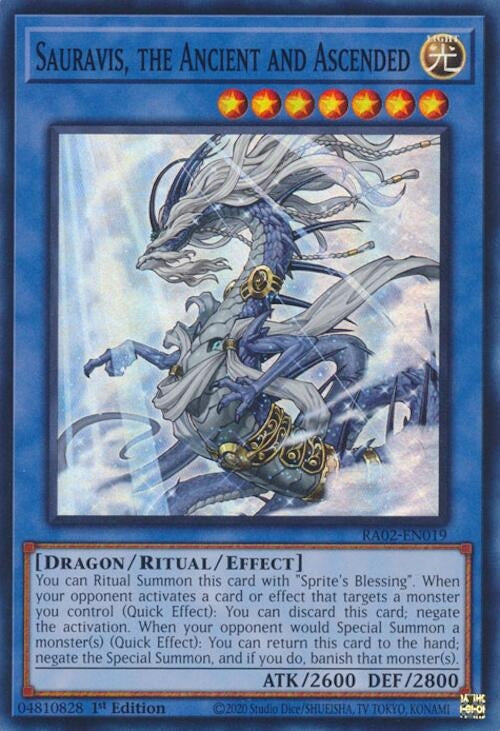 Image for Sauravis, the Ancient and Ascended (RA02-EN019) (RA02) - YuGiOh