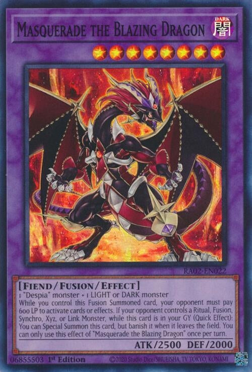 Image for Masquerade the Blazing Dragon (RA02-EN022) (RA02) - YuGiOh