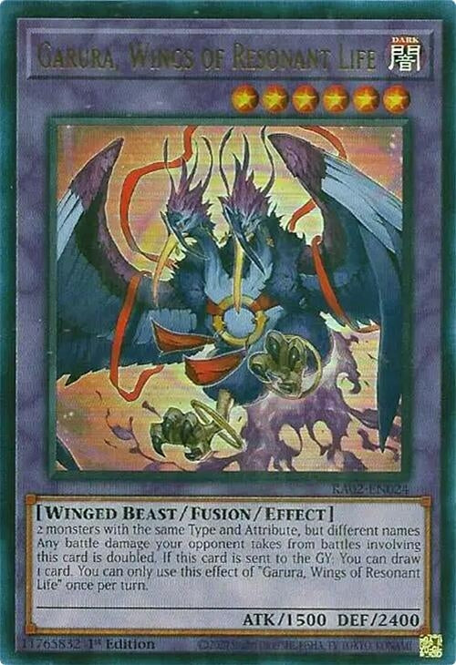 Image for Garura, Wings of Resonant Life (UR) (RA02-EN024) (RA02) - YuGiOh
