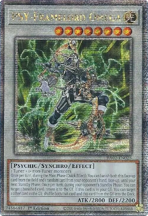Image for PSY-Framelord Omega (Quarter Century Secret Rare) (RA02-EN028) (RA02) - YuGiOh