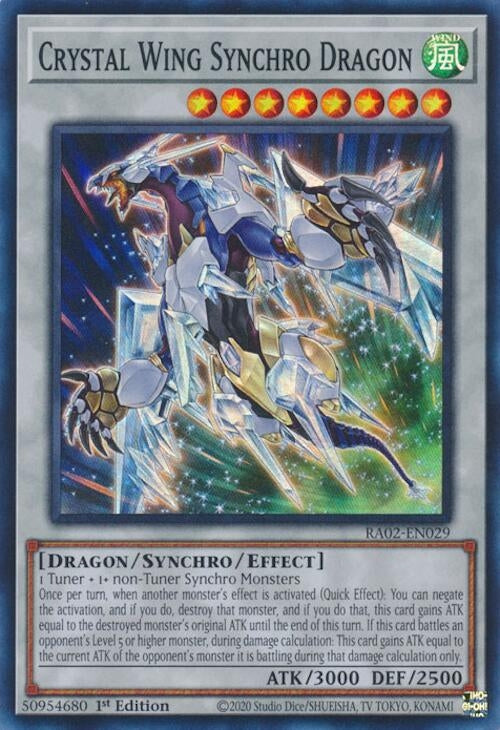 Image for Crystal Wing Synchro Dragon (RA02-EN029) (RA02) - YuGiOh