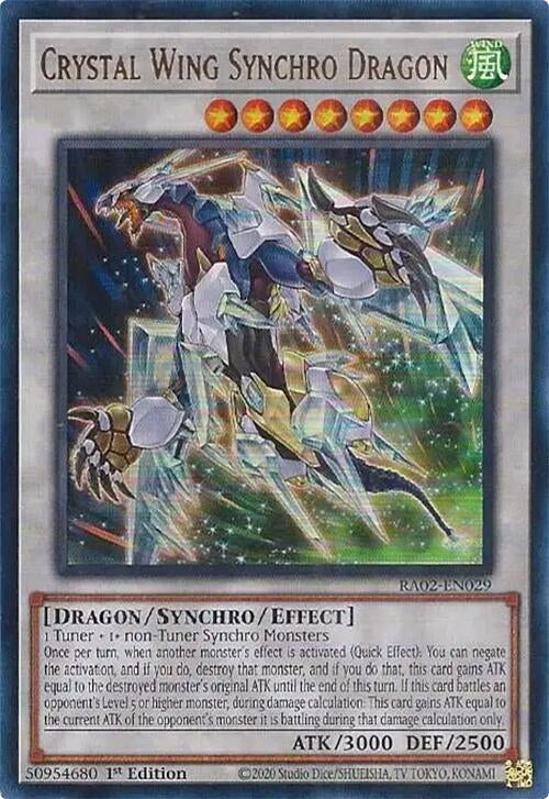 Image for Crystal Wing Synchro Dragon (UR) (RA02-EN029) (RA02) - YuGiOh