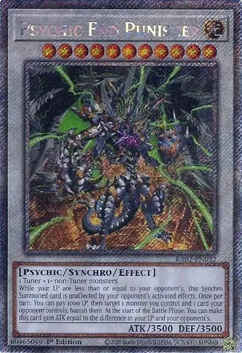 Psychic End Punisher (Platinum Secret Rare) (RA02-EN032) (RA02)