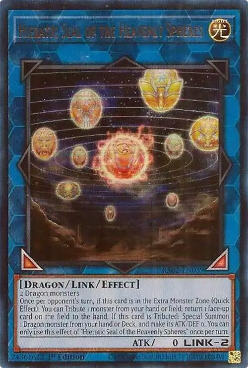 Image for Hieratic Seal of the Heavenly Spheres (UR) (RA02-EN039) (RA02) - YuGiOh