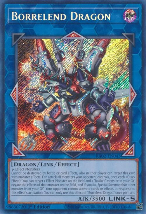 Image for Borrelend Dragon (Secret Rare) (RA02-EN043) (RA02) - YuGiOh
