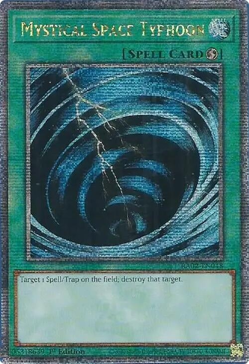 Image for Mystical Space Typhoon (Quarter Century Secret Rare) (RA02-EN048) (RA02) - YuGiOh