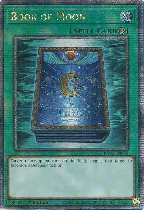 Image for Book of Moon (Quarter Century Secret Rare) (RA02-EN050) (RA02) - YuGiOh
