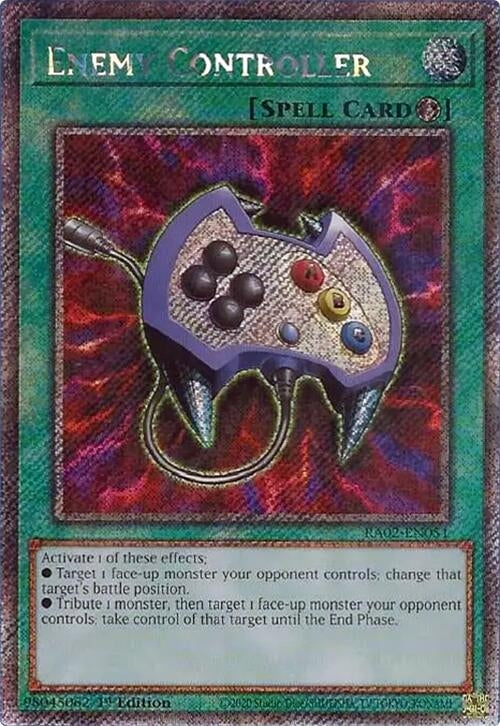 Enemy Controller (Platinum Secret Rare) (RA02-EN051) (RA02)