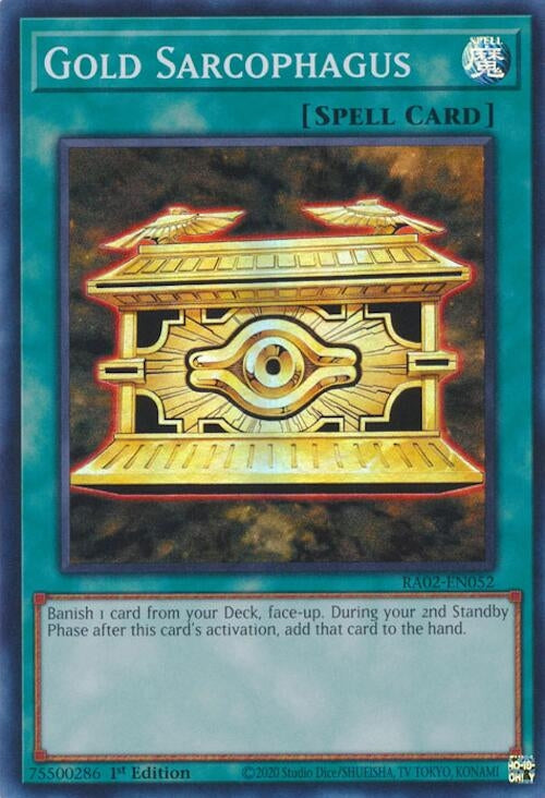 Image for Gold Sarcophagus (RA02-EN052) (RA02) - YuGiOh