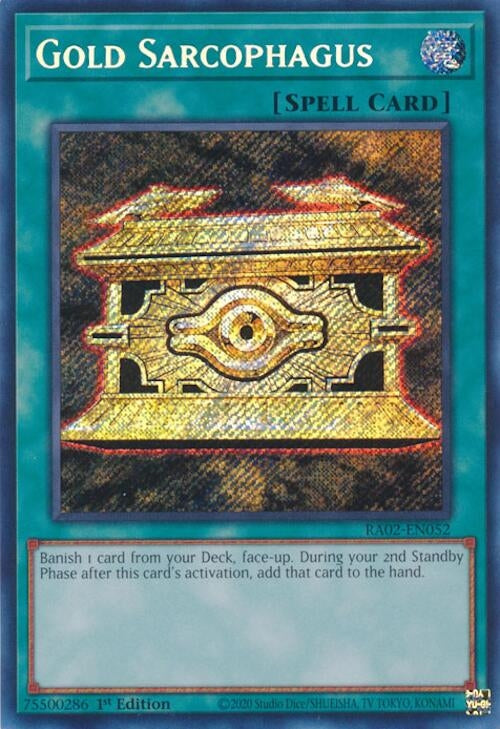 Image for Gold Sarcophagus (Secret Rare) (RA02-EN052) (RA02) - YuGiOh