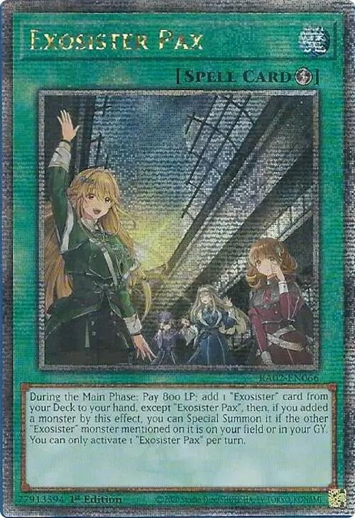Image for Exosister Pax (Quarter Century Secret Rare) (RA02-EN066) (RA02) - YuGiOh