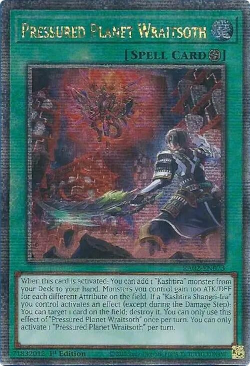Image for Pressured Planet Wraitsoth (Quarter Century Secret Rare) (RA02-EN073) (RA02) - YuGiOh