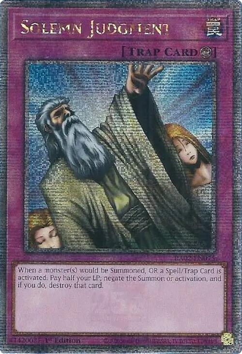Image for Solemn Judgment (Quarter Century Secret Rare) (RA02-EN075) (RA02) - YuGiOh