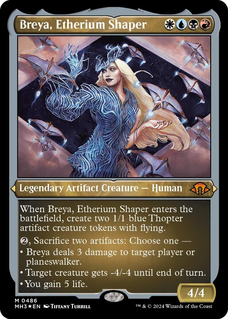 Image for Breya, Etherium Shaper (Foil Etched) (486) (Modern Horizons 3) - Magic: The Gathering