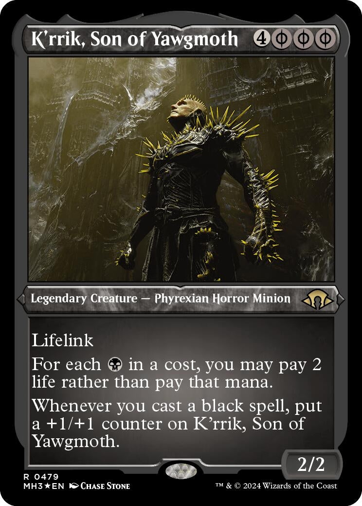 Image for K'rrik, Son of Yawgmoth (Foil Etched) (479) (Modern Horizons 3) - Magic: The Gathering