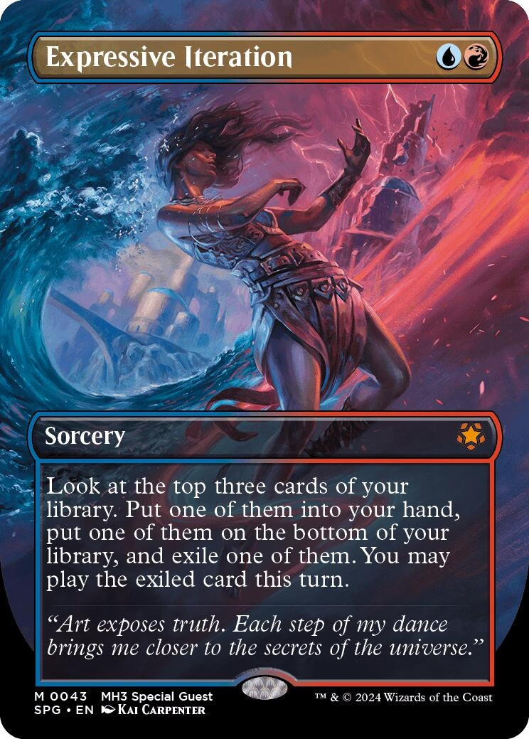 Image for Expressive Iteration (Borderless) (43) (Special Guests) - Magic: The Gathering