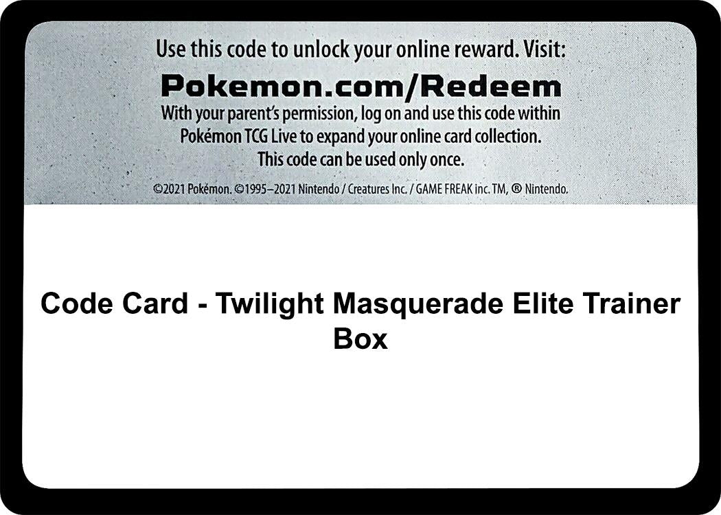 Image for Code Card - Twilight Masquerade Elite Trainer Box (TWM) - Pokemon
