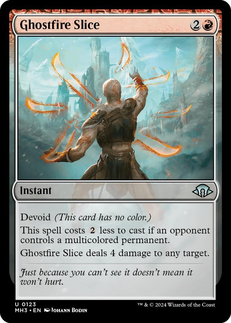 Image for Ghostfire Slice (123) (Modern Horizons 3) - Magic: The Gathering