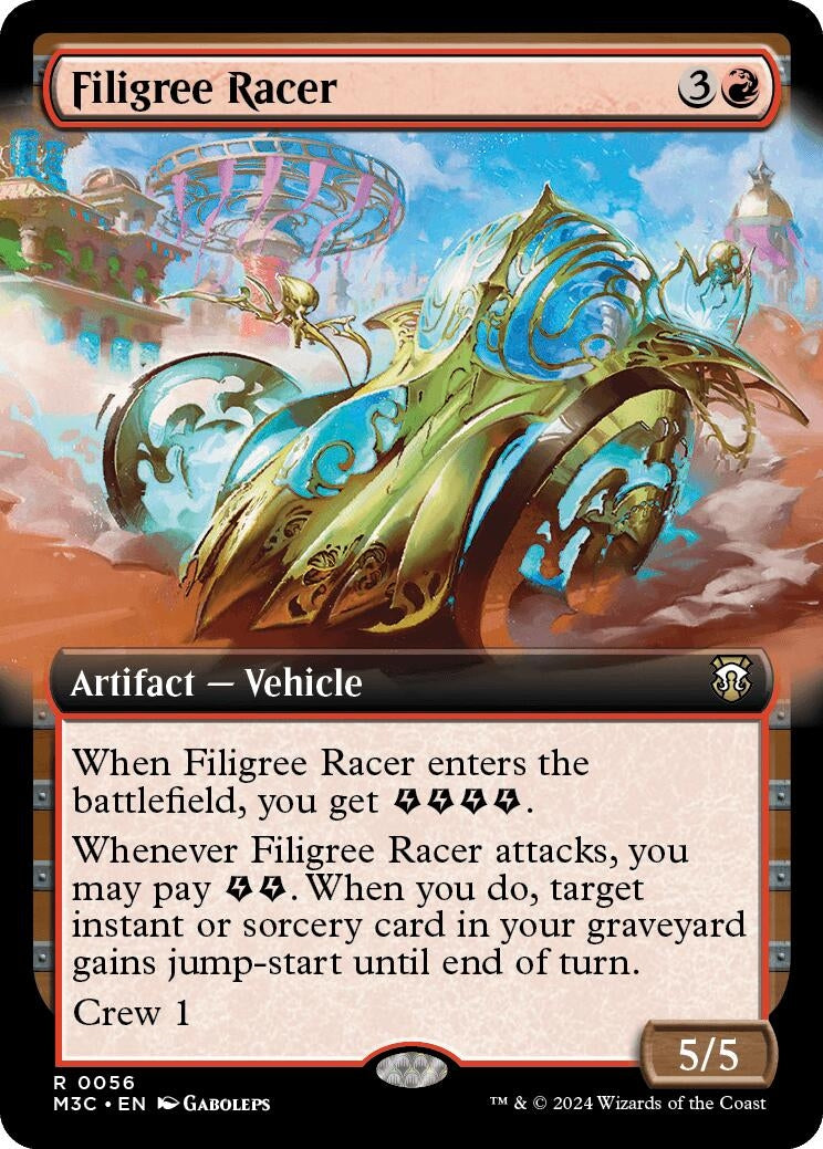 Image for Filigree Racer (Extended Art) (Ripple Foil) (56) (Modern Horizons 3) - Magic: The Gathering