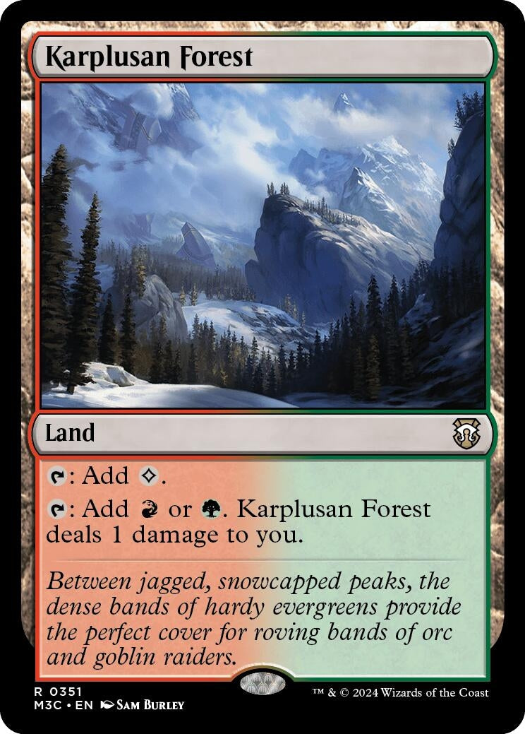 Image for Karplusan Forest (351) (Modern Horizons 3) - Magic: The Gathering