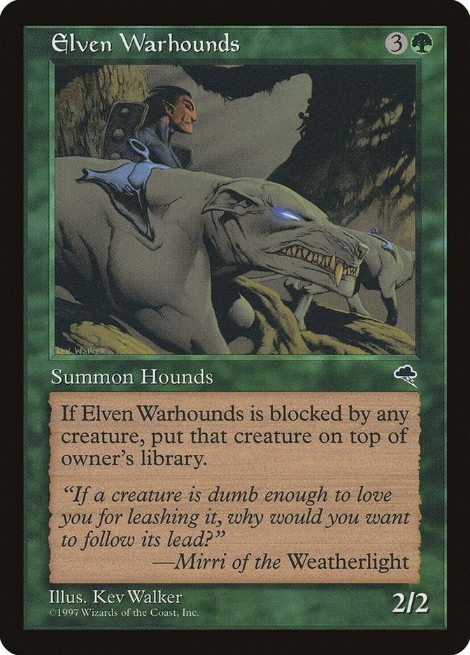 Image for Elven Warhounds (225) (Tempest) - Magic: The Gathering