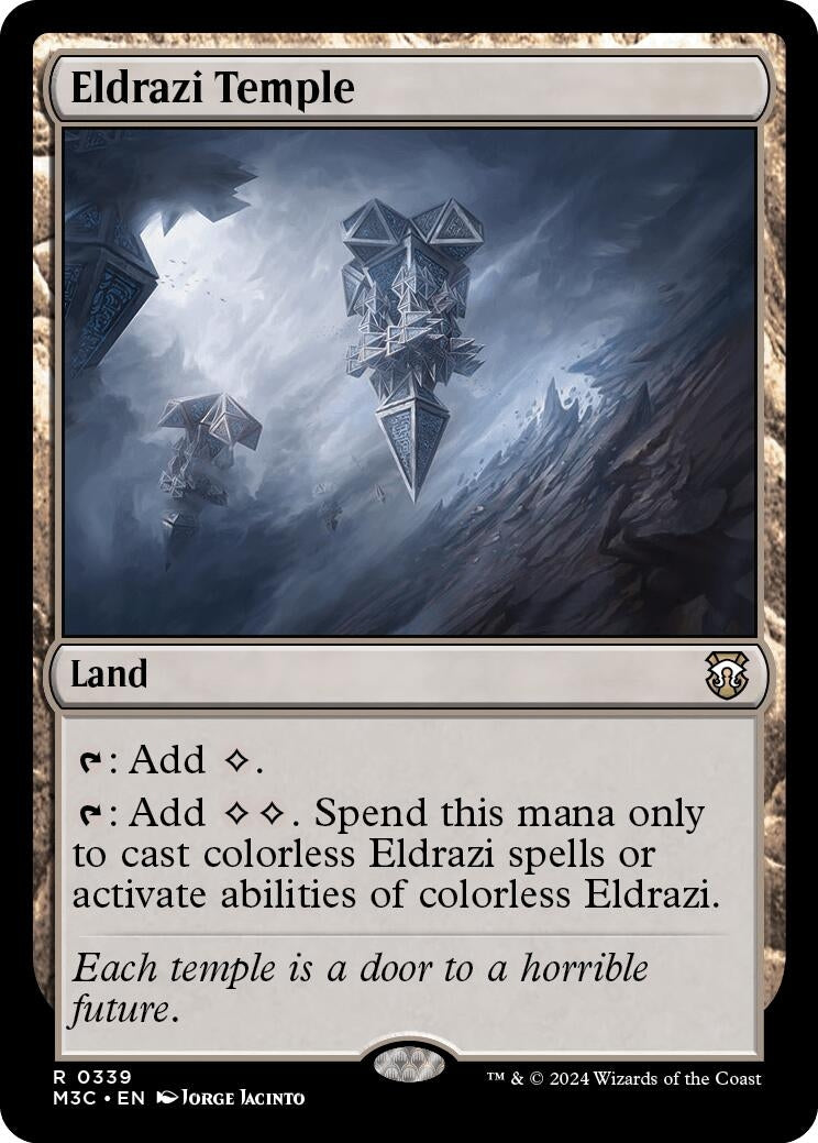Image for Eldrazi Temple (Ripple Foil) (339) (Modern Horizons 3) - Magic: The Gathering