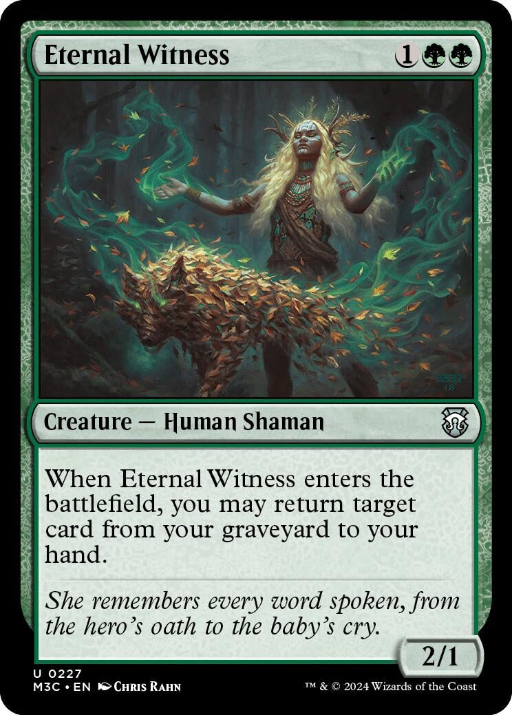 Image for Eternal Witness (Ripple Foil) (227) (Modern Horizons 3) - Magic: The Gathering
