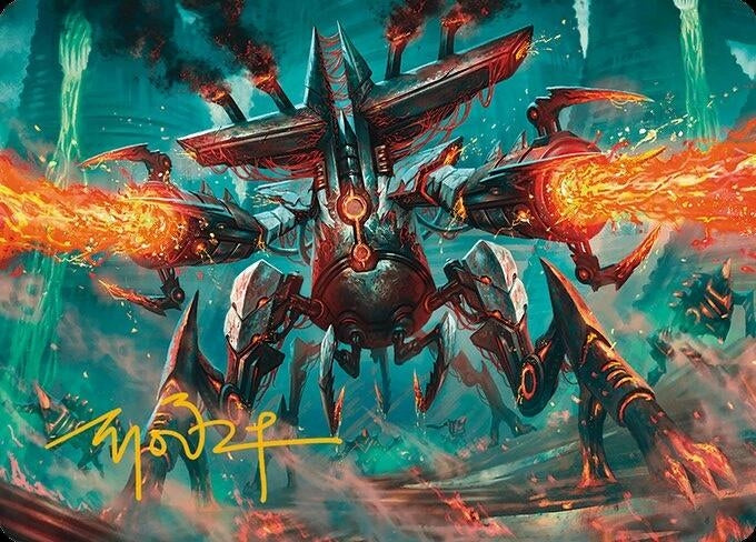 Image for Exterminator Magmarch Art Card (Gold-Stamped Signature) (33) (Modern Horizons 3) - Magic: The Gathering