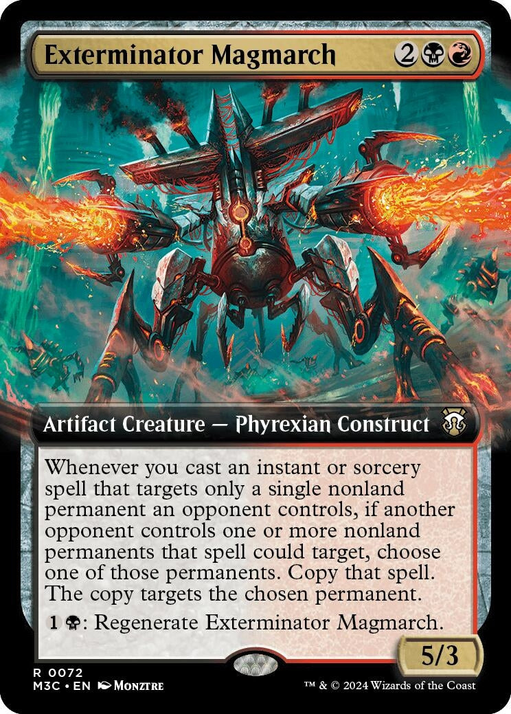 Image for Exterminator Magmarch (Extended Art) (Ripple Foil) (72) (Modern Horizons 3) - Magic: The Gathering