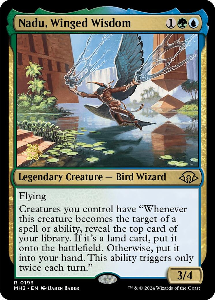 Image for Nadu, Winged Wisdom (193) (Prerelease Cards) - Magic: The Gathering