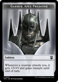 Image for Emblem - Garruk, Apex Predator // Saproling Double-Sided Token (27 // 21) (Modern Horizons 3) - Magic: The Gathering