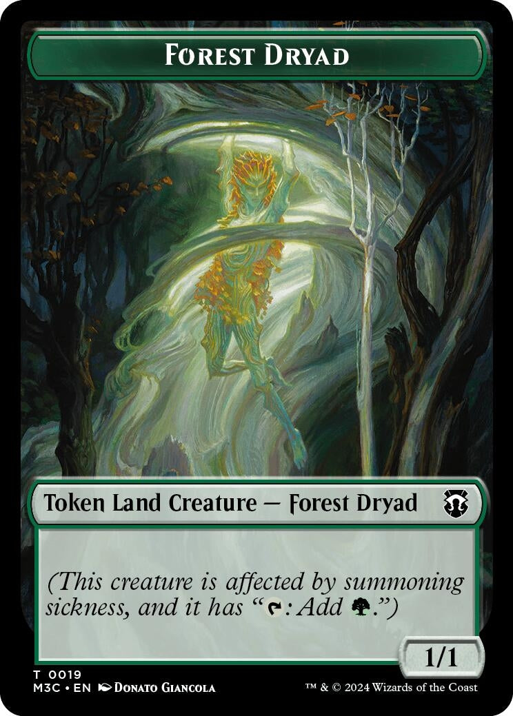 Image for Forest Dryad // Boar Double-Sided Token (19 // 17) (Modern Horizons 3) - Magic: The Gathering