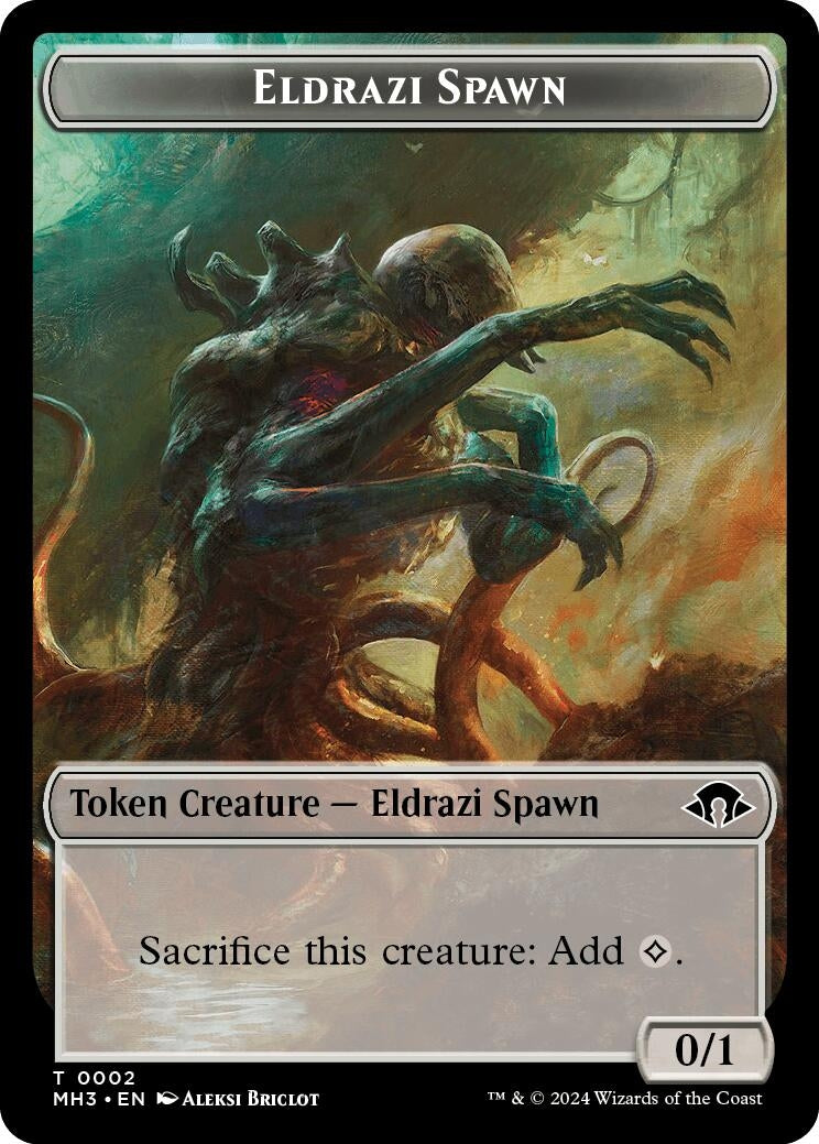 Image for Eldrazi Spawn // Spellgorger Weird Double-Sided Token (2 // 24) (Modern Horizons 3) - Magic: The Gathering