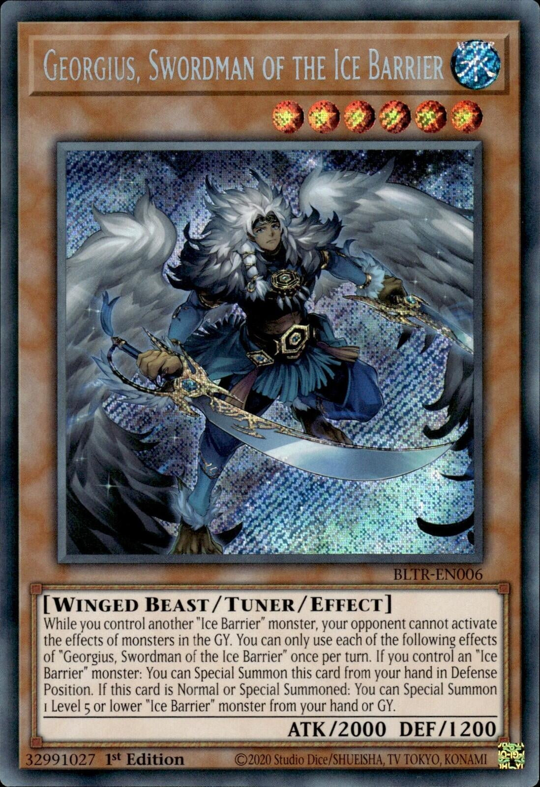 Image for Georgius, Swordman of the Ice Barrier (BLTR-EN006) (BLTR) - YuGiOh