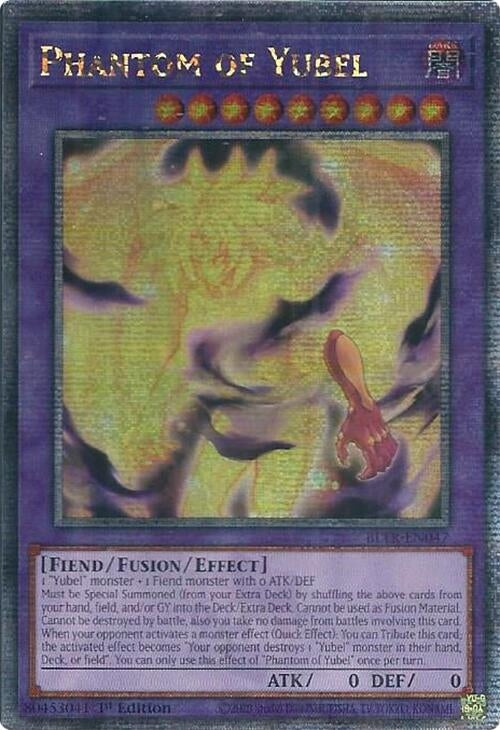 Image for Phantom of Yubel (Quarter Century Secret Rare) (BLTR-EN047) (BLTR) - YuGiOh