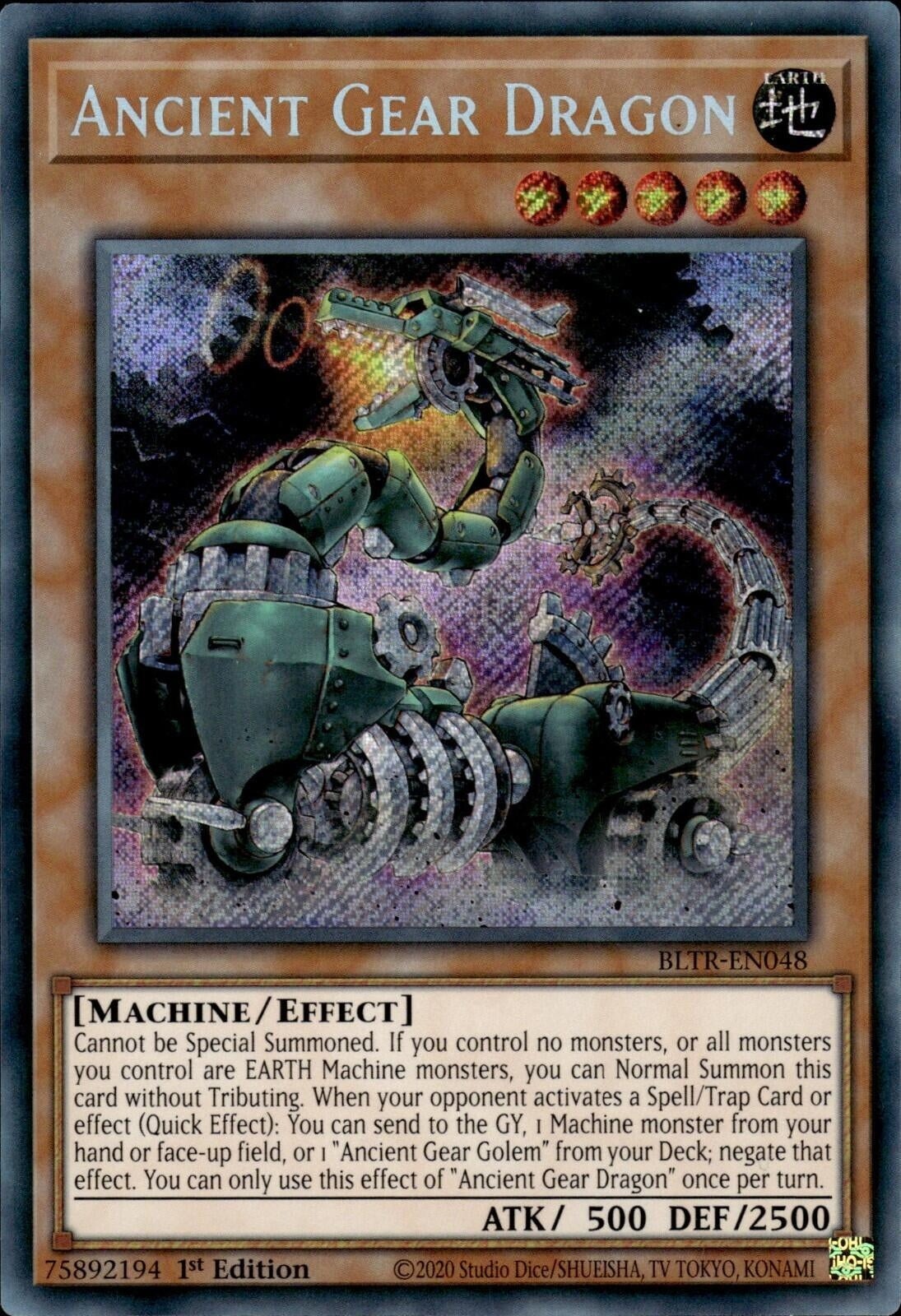 Image for Ancient Gear Dragon (BLTR-EN048) (BLTR) - YuGiOh