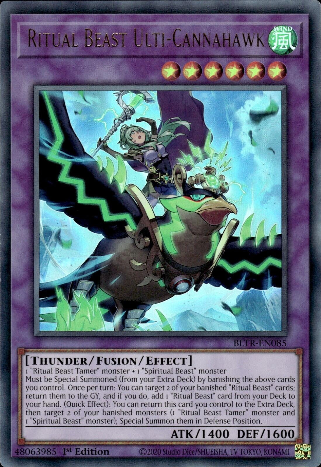 Image for Ritual Beast Ulti-Cannahawk (Alternate Art) (BLTR-EN085) (BLTR) - YuGiOh