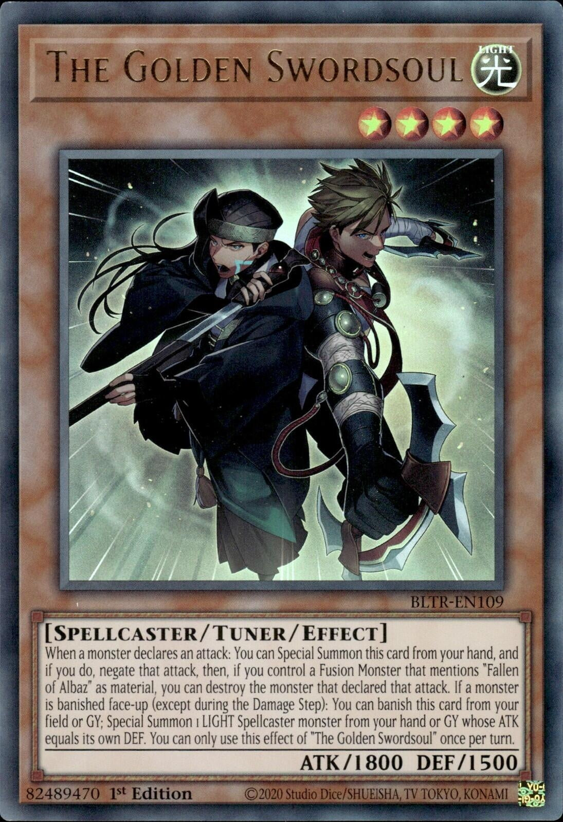 Image for The Golden Swordsoul (BLTR-EN109) (BLTR) - YuGiOh